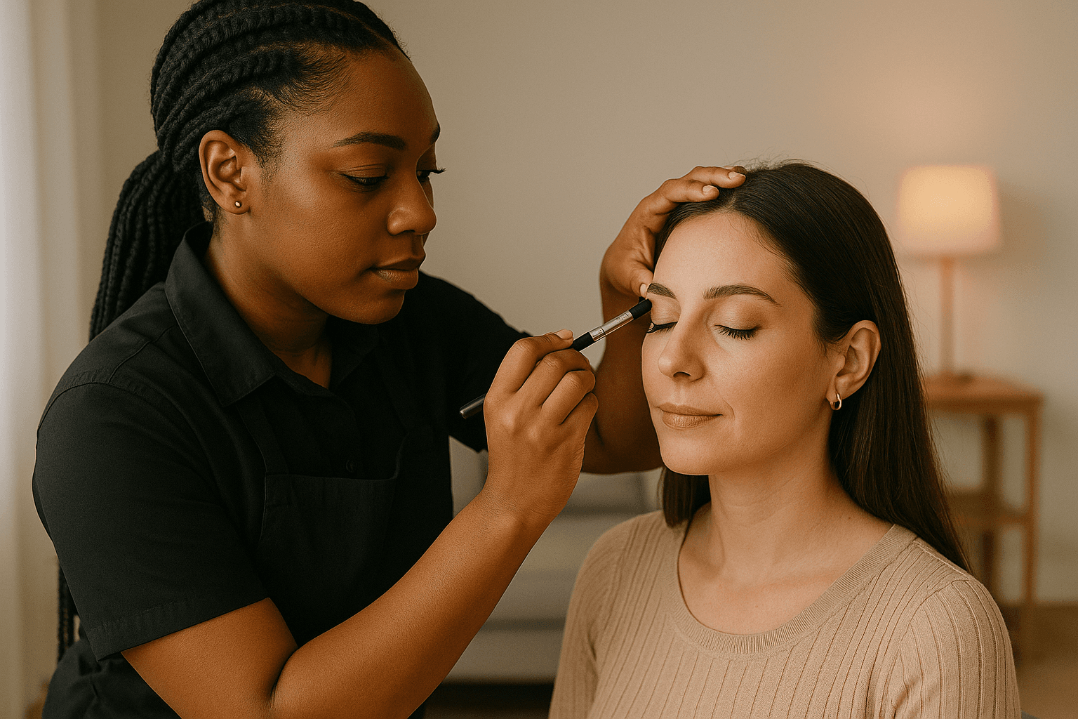 Professional makeup service